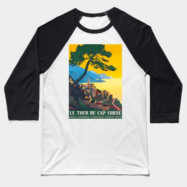 The tour of Cap Corse Baseball T-Shirt by ghjura